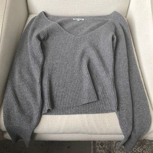 Reformation Hart Cashmere Sweater in Grey, Size XS